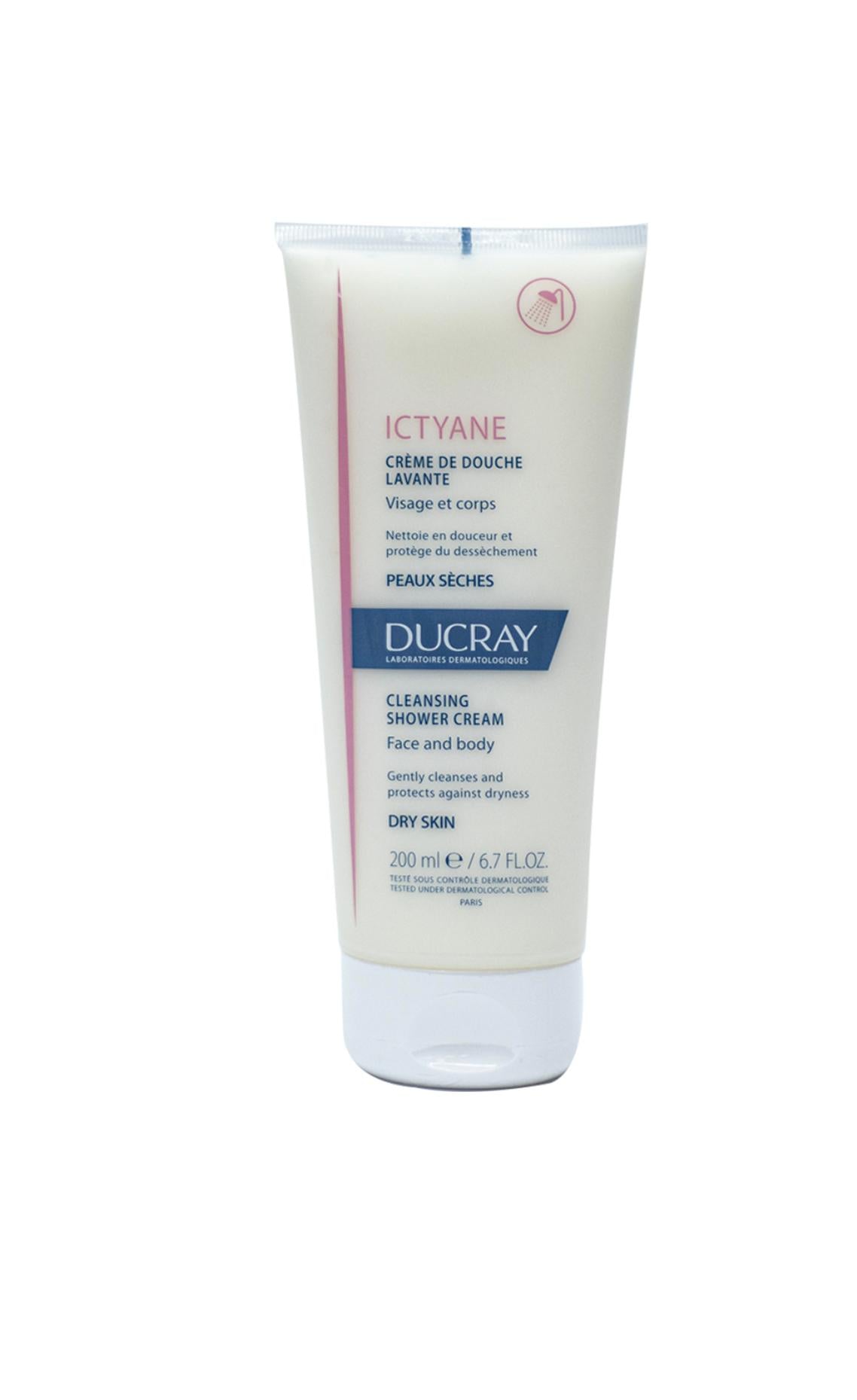 Ducray ictyane creme de douche lavante 200ml visage et corps
