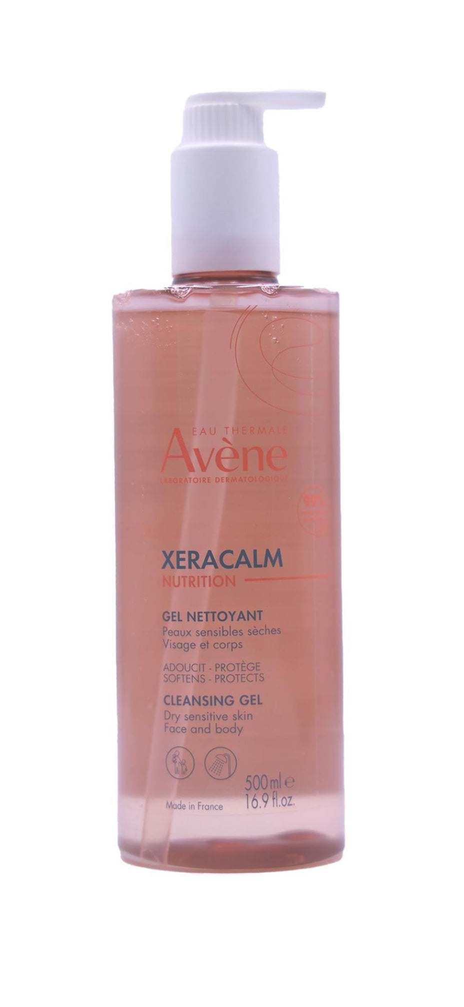 Avene xeracalm gel nettoyant visage et corps 500ml