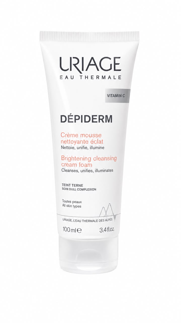 Uriage depiderm creme mousse nettoyant eclat 100ml