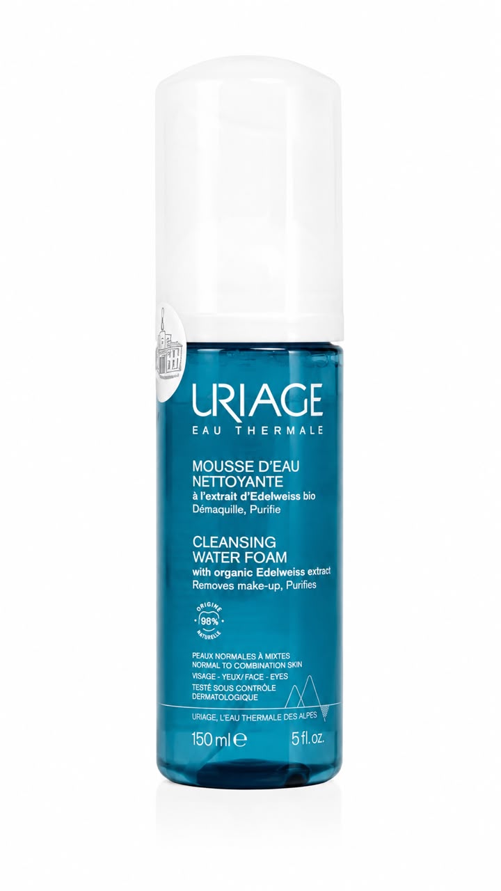 Uriage mousse d’eau nettoyante 150ml