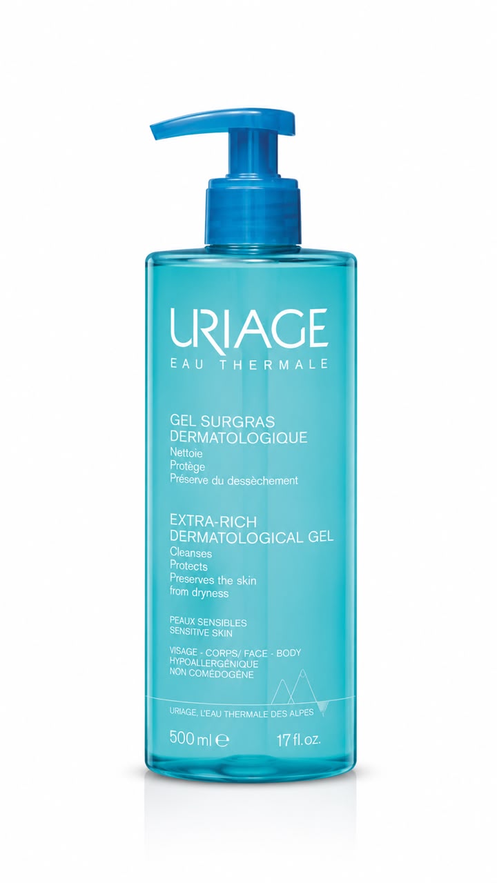 Uriage gel surgras dermatologic visage et corps 500ml