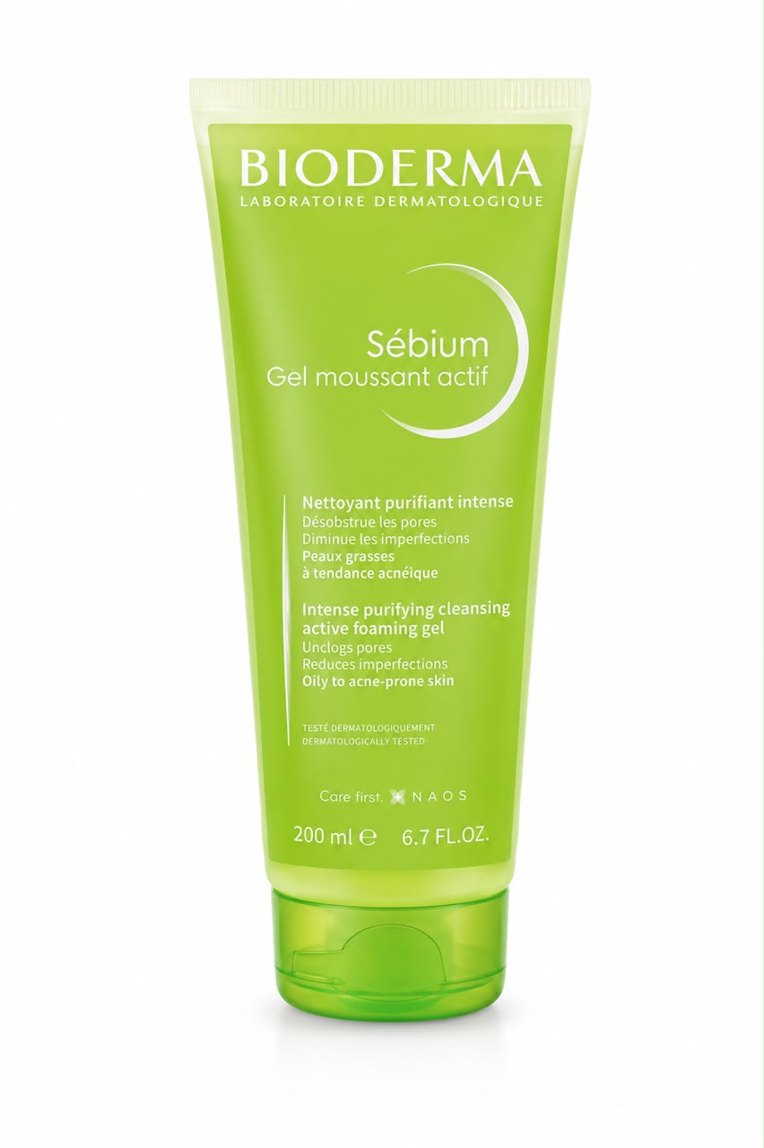 Bioderma sebium gel moussant actif nettoyant purifia t intense 200ml