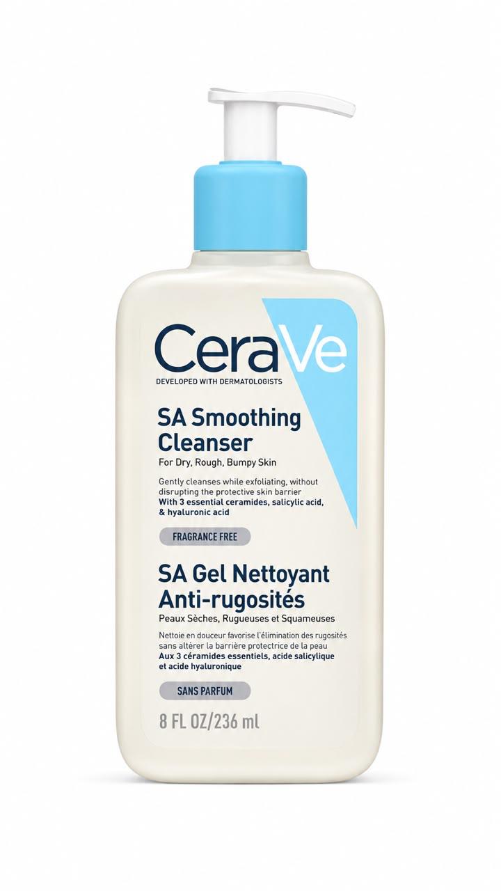 Ceravie SA smoothing cleanser -dry skin anti rugosity -236ml