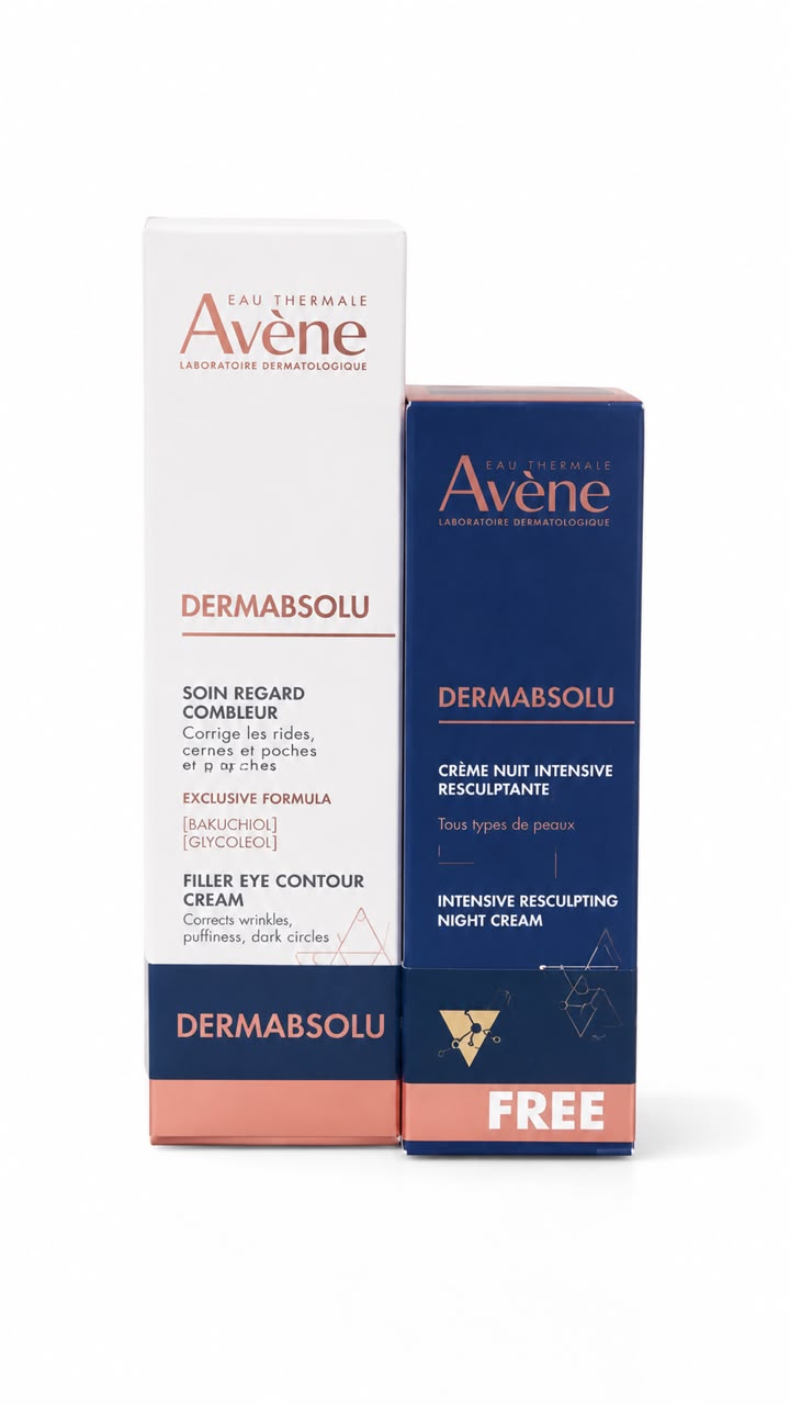 Avene Dermabsolu  filler eye contour cream + intensive resculpting night cream free