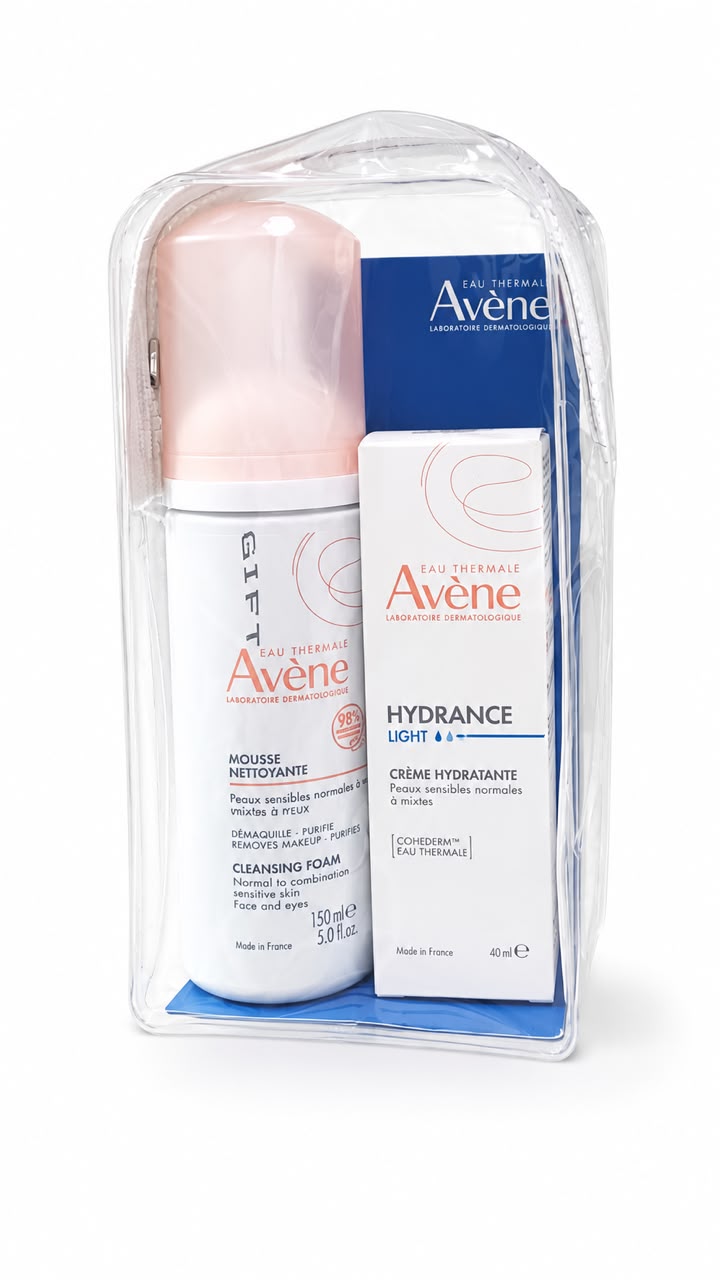 Avene hydrance light cream 40 ml +avene mousse nettoyant  150 ml