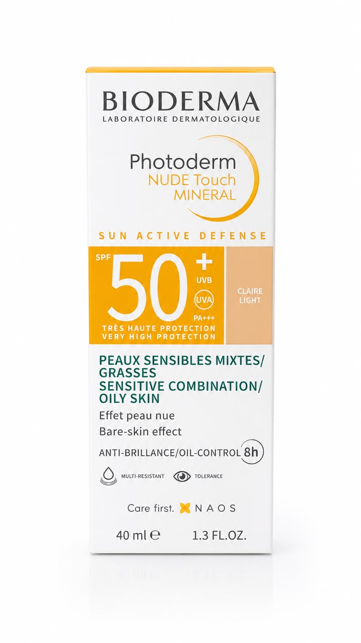 Bioderma photoderm nude touch mineral -light color spf 50