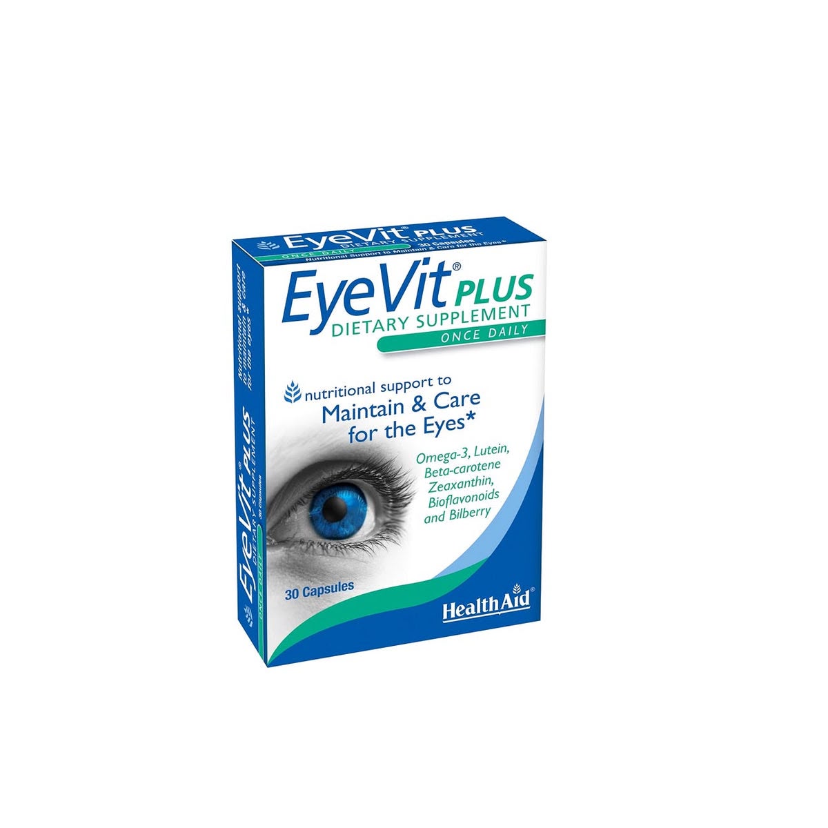 Health aid eyevit plus one daily 30 capsules