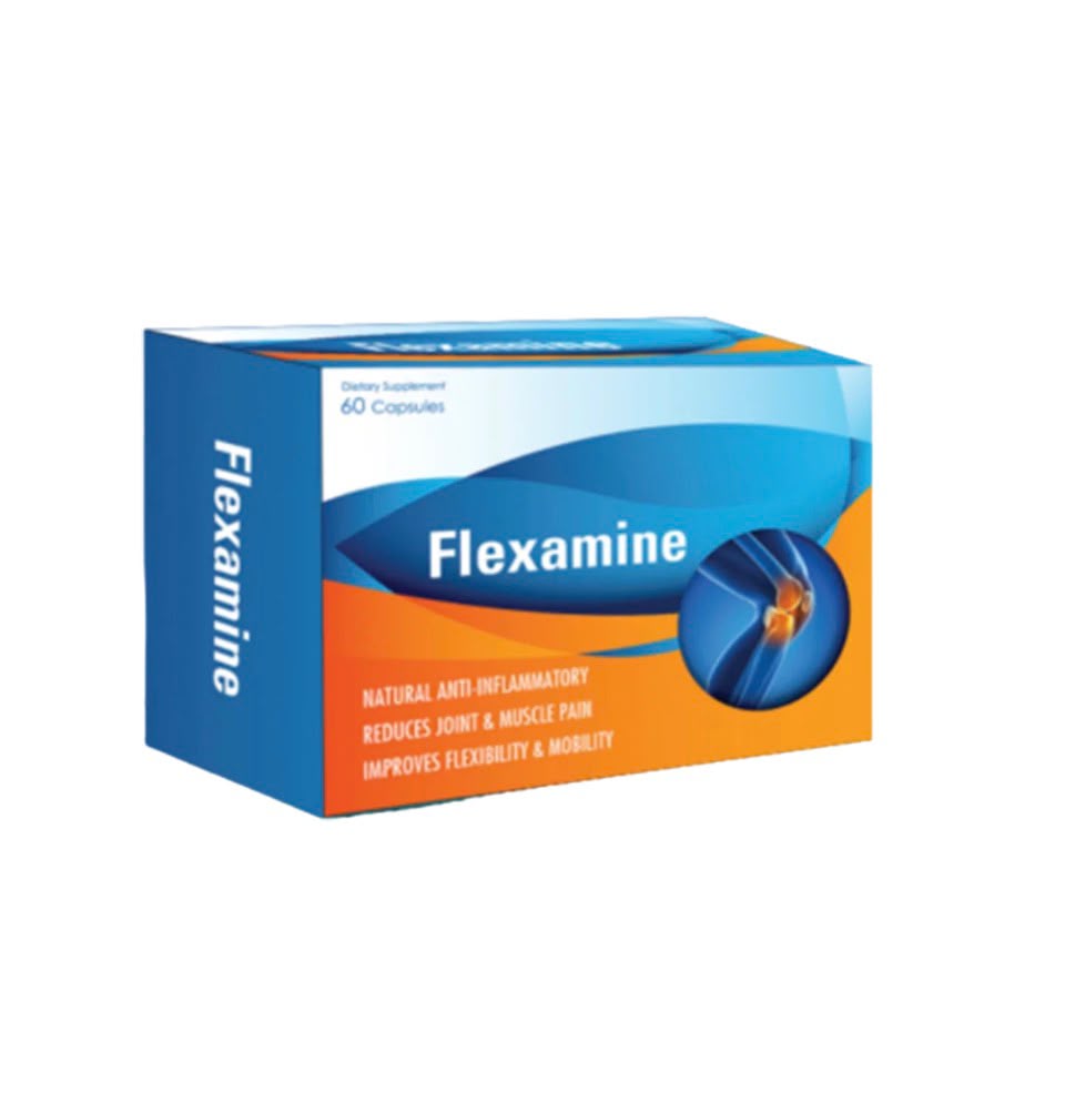 Flexamine _60 capsules improve flexibility and health articulation