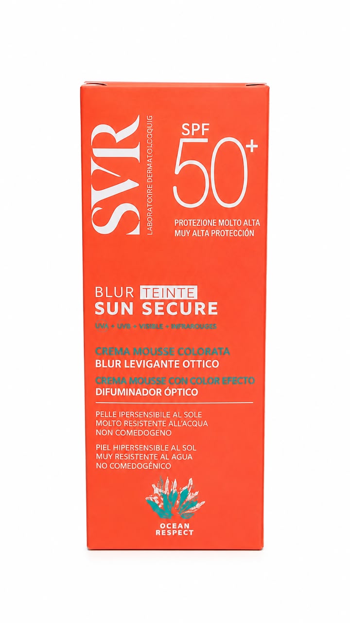Svr sunsecure blur teinte-creme mousse