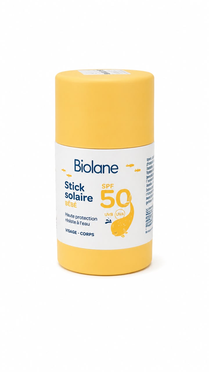 Biolane stick solaire  bebe visage et corps