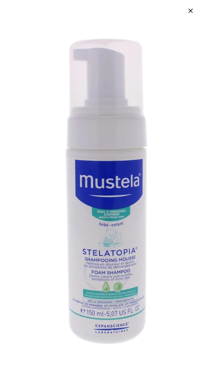 Mustela stelatopia foam shampoo 150ml